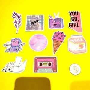 3/$20 10xbrand new Funnys waterproof stickers